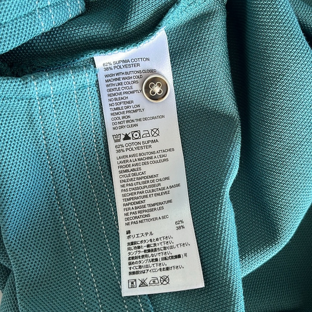 Tommy Bahama Green Polo Shirt Classic Design - Picture 9 of 11
